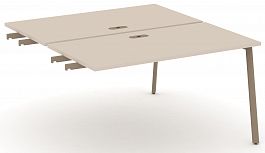 Двойной стол приставка к опорным тумбам "ESTETICA" ES.D.SPR-3-LP Капучино - Фото предпросмотра