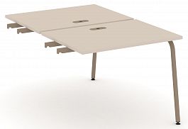 Двойной стол приставка к опорным тумбам "ESTETICA" ES.D.SPR-1-LK Капучино - Фото предпросмотра