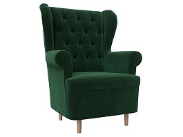Кресло Торин Люкс (полностью велюр зеленый) - Фото предпросмотра