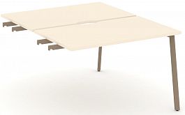 Двойной стол приставка к опорным тумбам "ESTETICA" ES.D.SPR-2-VP Сатин - Фото предпросмотра
