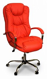 Кресло для руководителя Лорд КВ-15-131112 красное - Фото предпросмотра