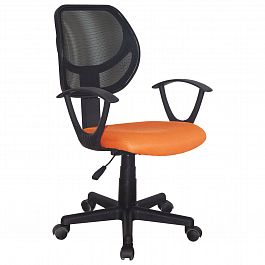 Кресло компактное BRABIX "Flip MG-305", ткань TW, оранжевое/черное, 531920 - Фото предпросмотра