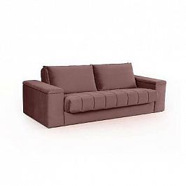 Verona диван-кровать прямой велюр коричневый - Фото предпросмотра