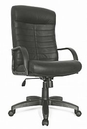 Кресло руководителя Консул стандарт короткий, черный кожзам "Компьютерные кресла" ТК-002985000100 черный - Фото предпросмотра