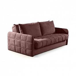 Verona compact диван-кровать прямой велюр коричневый - Фото предпросмотра