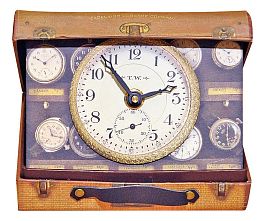 Настольные часы (10x14 см) Suitcase BCSC2S - Фото предпросмотра