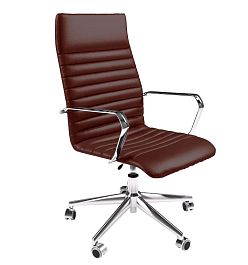 Кресло UNION подлокотники Ray Art-vision AV-192 коричневый хром "Кресла для руководителей"  ТК-001854000041 коричневый - Фото предпросмотра