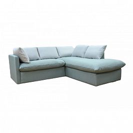 GRUPPO 396;GRUPPO 396 Угловой диван Страйк (2100) правый, в рогожке Мальмо72,подушки ткань цвет серый - Фото предпросмотра