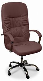 Кресло компьютерное Болеро КВ-03, коричневое - Фото предпросмотра