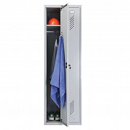 Шкаф металлический для одежды ПРАКТИК "LS-21", двухсекционный, 1830х575х500 мм, 29 кг - Фото предпросмотра