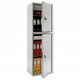 Шкаф металлический для документов AIKO "SL-150/2Т" светло-серый, 1490х460х340 мм, 36 кг - Фото предпросмотра