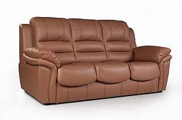 Orlando диван-кровать прямой экокожа коричневый - Фото предпросмотра