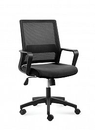 Кресло офисное / Бит LB /815B/ черный пластик / черная сетка / черная ткань "Кресла для персонала"  ТК-001035000545 черный - Фото предпросмотра