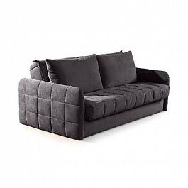 Verona compact диван-кровать прямой велюр серый - Фото предпросмотра