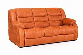 Ridberg диван-кровать прямой замша рыжий - Фото предпросмотра