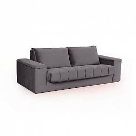 Verona диван-кровать прямой велюр серый - Фото предпросмотра