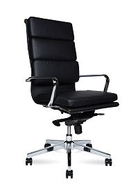 Кресло офисное Zion / черная экокожа - Фото предпросмотра