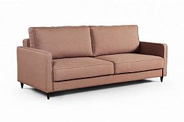 Oslo диван-кровать прямой рогожка коричневый - Фото предпросмотра
