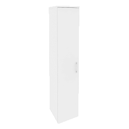 Onix Шкаф высокий узкий левый O.SU-1.9 (L) Белый бриллиант 400*420*1977 - Фото предпросмотра