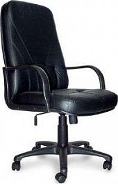 Кресло руководителя КОМО (Менеджер) В пластик нат.кожа К 11 черный "Компьютерные кресла" ТК-002587000131 черный - Фото предпросмотра