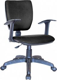 Кресло для персонала Нота new Т (60х45х84(98) ткань, В-14 цвет - черный "Компьютерные кресла" ТК-002985000367 черный - Фото предпросмотра