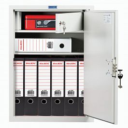 Шкаф металлический для документов AIKO "SL-65Т" светло-серый, 630х460х340 мм, 17 кг - Фото предпросмотра